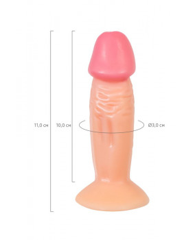 Реалистичный фаллоимитатор RealStick Nude Vere, PVC, телесный, 11 см