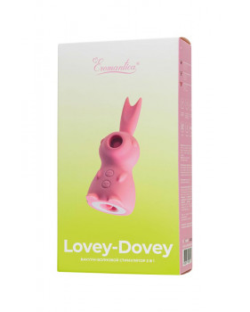 Вакуум-волновой стимулятор клитора Eromantica Lovey-Dovey, силикон, розовый, 11 см