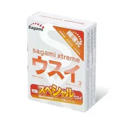 Презервативы SAGAMI Xtreme 0.04мм ультратонкие 3шт.