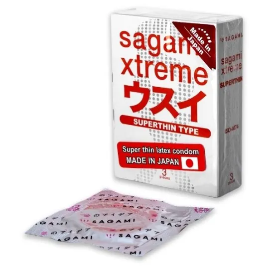 Презервативы SAGAMI Xtreme 0.04мм ультратонкие 3шт.