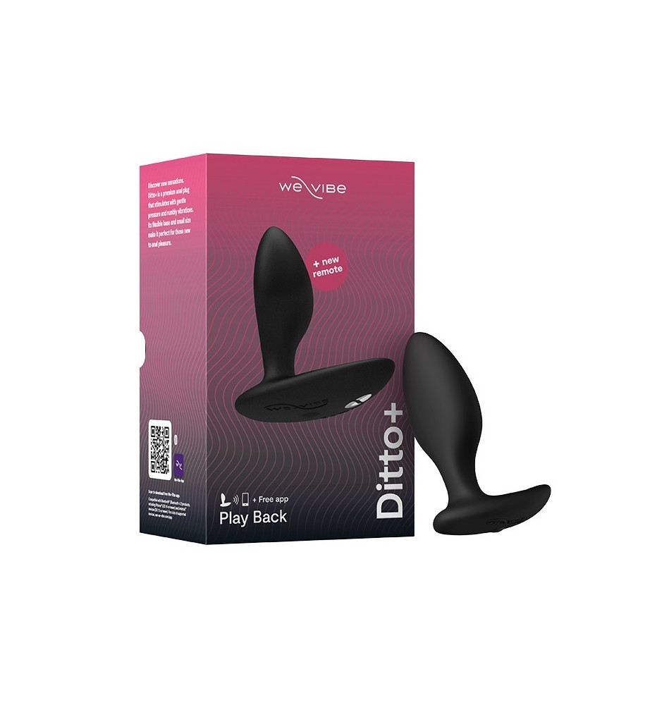 Анальная вибровтулка We-Vibe Ditto+ черный