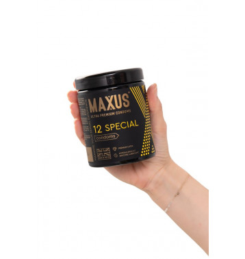 MAXUS Special, 12шт Презервативы текстурированные, точечно-ребристые X-Edition