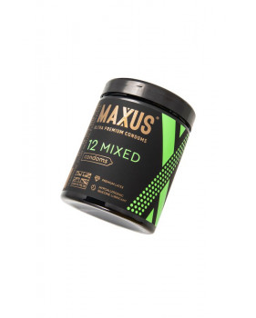 MAXUS Mixed, 12шт Презерв. гладк. и текстурир., микс трех видов X-Edition