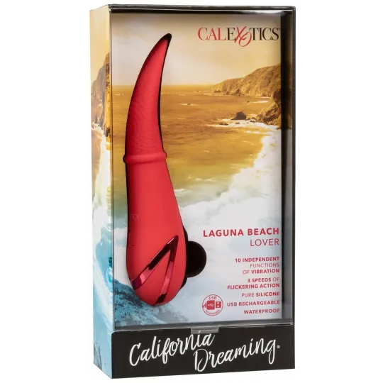 Виброммасажер Laguna Beach Lover с фунцией «мерцающий язычок»