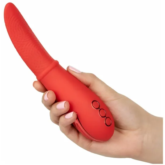 Виброммасажер Laguna Beach Lover с фунцией «мерцающий язычок»