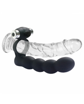 Вибронасадка Vander "Double Penetration Beads", Чёрный