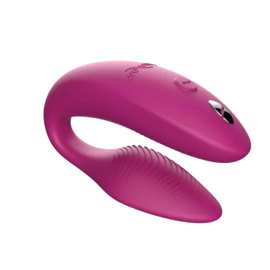 Вибратор для пар We-Vibe Sync 2 розовый, в комплекте батарейка для пульта