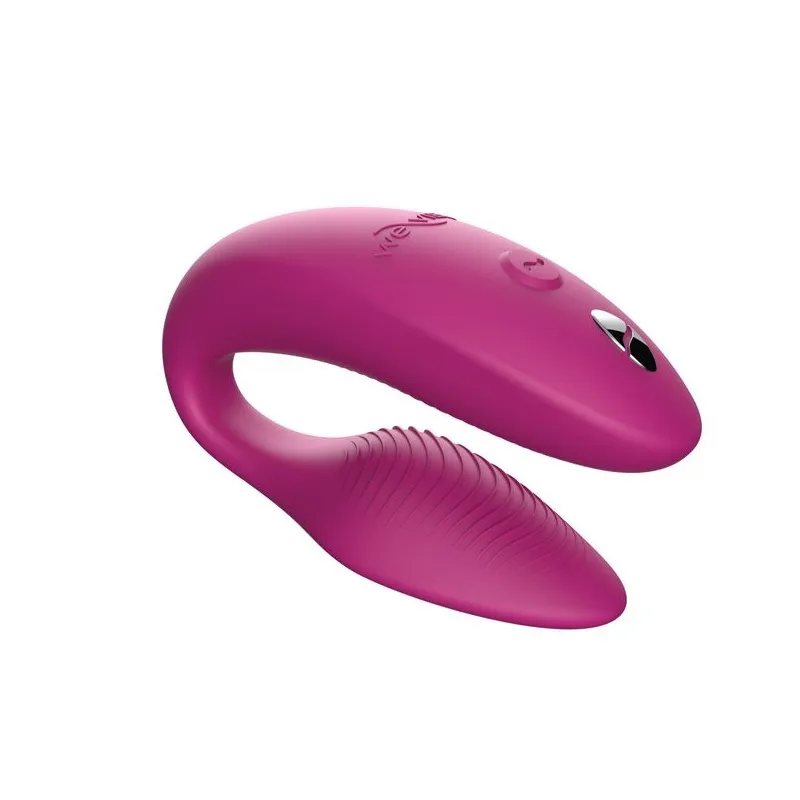 Вибратор для пар We-Vibe Sync 2 розовый, в комплекте батарейка для пульта