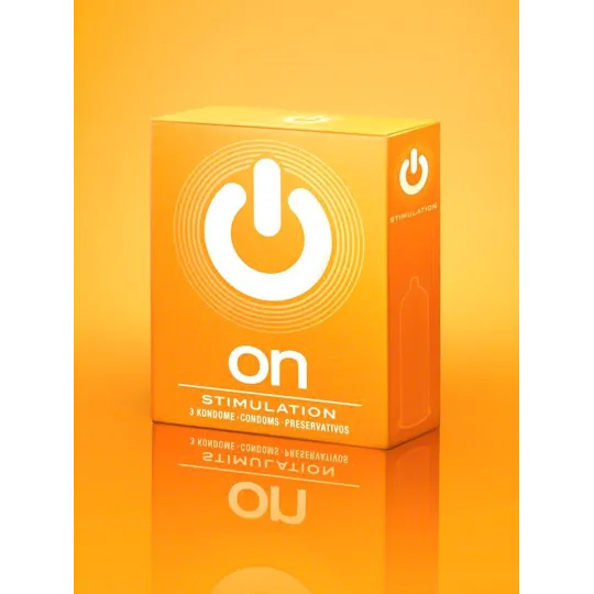 Презервативы On stimulation - с пупырышками, стимулирующие 3 шт