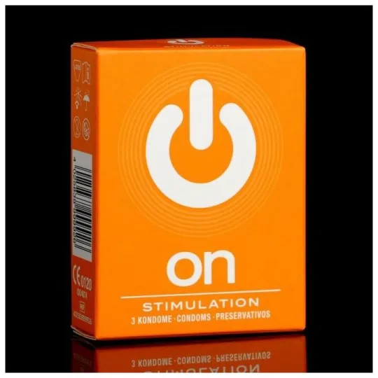 Презервативы On stimulation - с пупырышками, стимулирующие 3 шт