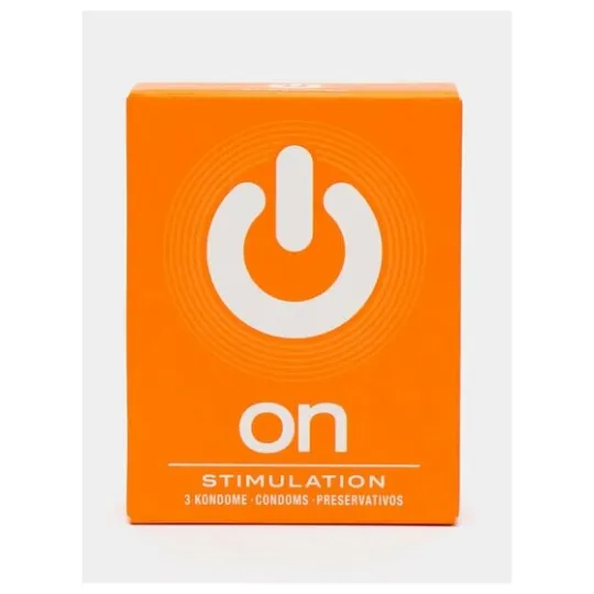 Презервативы On stimulation - с пупырышками, стимулирующие 3 шт