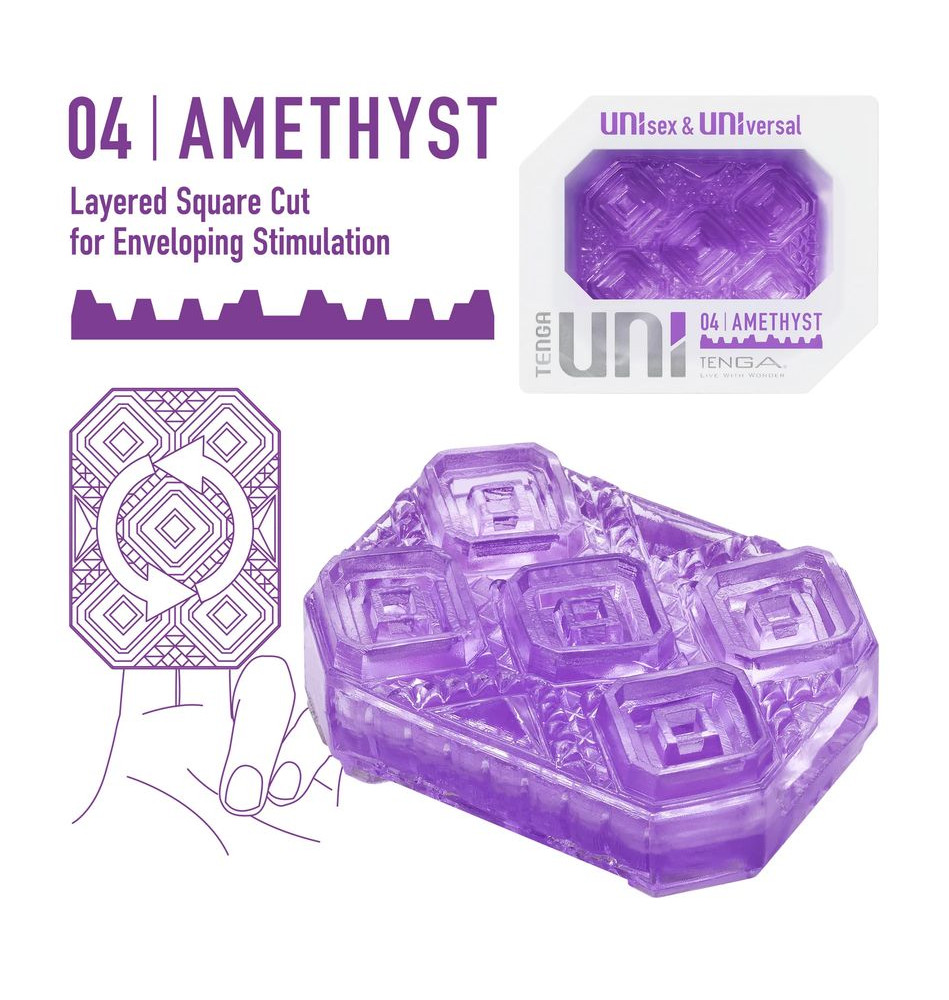 Мастурбатор Tenga Uni Amethyst