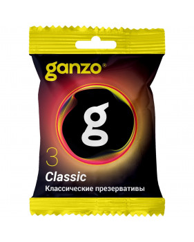 Классические презервативы «Ganzo Classic flow pack», 3 шт., 0701-055