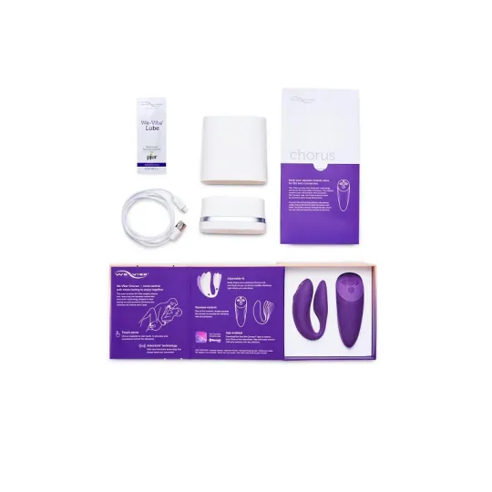 Сенсорный вибромассажер для пар We-Vibe Chorus Purple