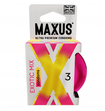 Презервативы MAXUS Exotic Mix, ароматизированные, 3 шт