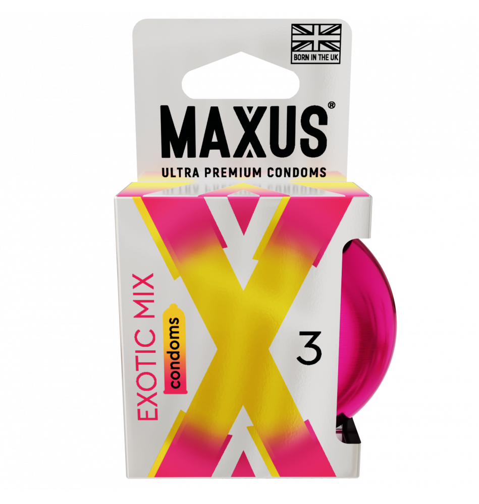 Презервативы MAXUS Exotic Mix, ароматизированные, 3 шт