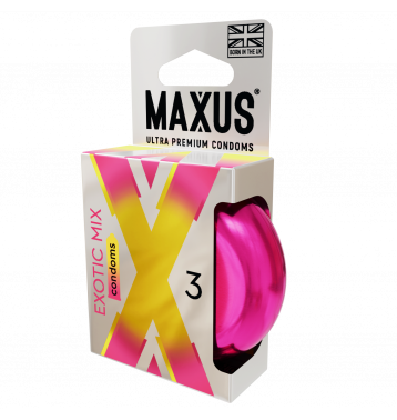 Презервативы MAXUS Exotic Mix, ароматизированные, 3 шт