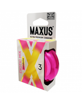 Презервативы MAXUS Exotic Mix, ароматизированные, 3 шт
