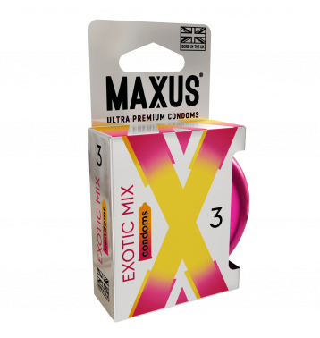 Презервативы MAXUS Exotic Mix, ароматизированные, 3 шт
