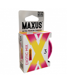Презервативы MAXUS Exotic Mix, ароматизированные, 3 шт