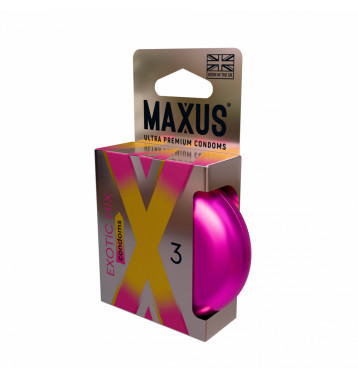 Презервативы MAXUS Exotic Mix, ароматизированные, 3 шт
