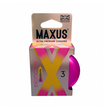 Презервативы MAXUS Exotic Mix, ароматизированные, 3 шт