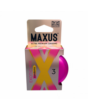 Презервативы MAXUS Exotic Mix, ароматизированные, 3 шт