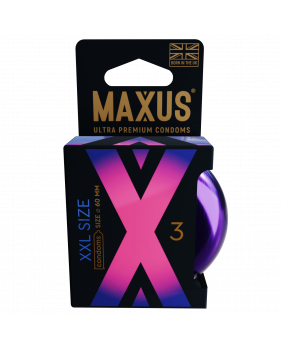 Презервативы MAXUS XXL, с увеличенным размером, 3 шт