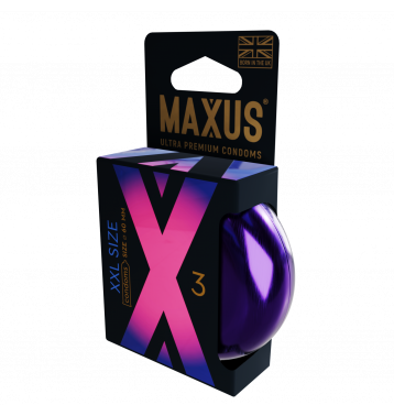 Презервативы MAXUS XXL, с увеличенным размером, 3 шт