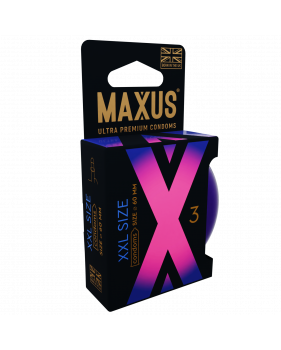 Презервативы MAXUS XXL, с увеличенным размером, 3 шт