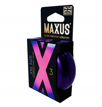 Презервативы MAXUS XXL, с увеличенным размером, 3 шт