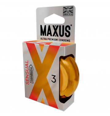 Презервативы MAXUS Sensual, анатомические, 3 шт