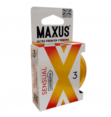 Презервативы MAXUS Sensual, анатомические, 3 шт