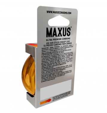 Презервативы MAXUS Sensual, анатомические, 3 шт
