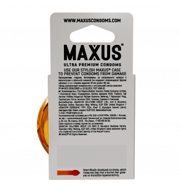 Презервативы MAXUS Sensual, анатомические, 3 шт