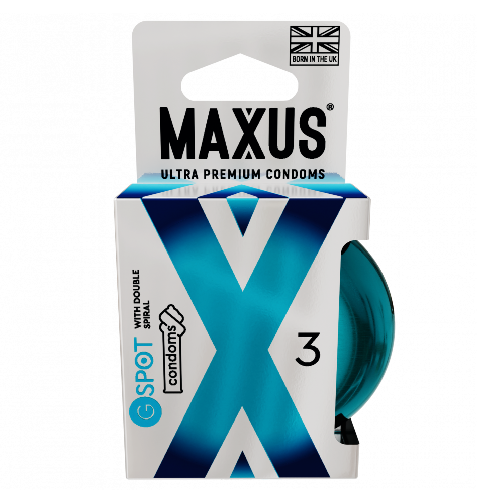Презервативы MAXUS G spot, двойная спираль, 3 шт
