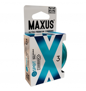 Презервативы MAXUS G spot, двойная спираль, 3 шт