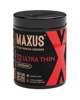 Презервативы Ультратонкие «Ultra Thin №12», 12 шт, Maxus