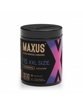 Презервативы MAXUS XXL, с увеличенным размером, X-Edition, 15 шт