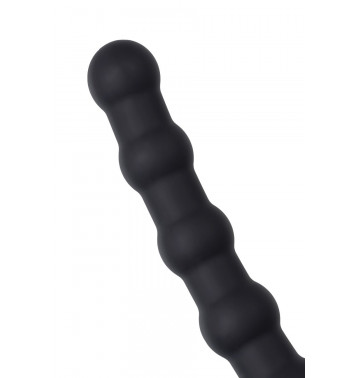 Насадка на пенис для двойного проникновения Black&Red by TOYFA, силикон, черная, 19,5 см