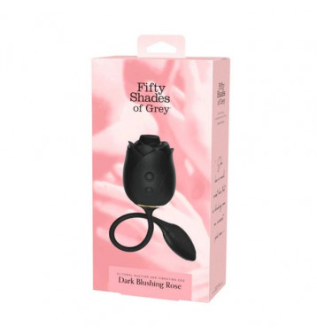 Бесконтактный клиторальный стимулятор Fifty Shades of Grey Dark Blushing Rose, черный