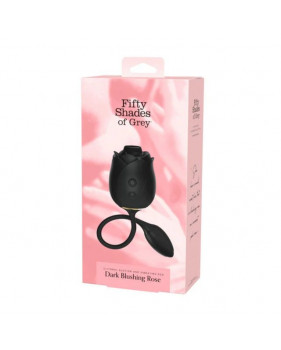 Бесконтактный клиторальный стимулятор Fifty Shades of Grey Dark Blushing Rose, черный