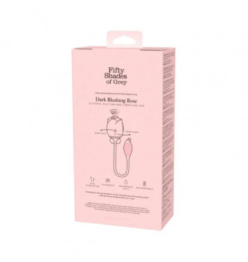 Бесконтактный клиторальный стимулятор Fifty Shades of Grey Dark Blushing Rose, черный