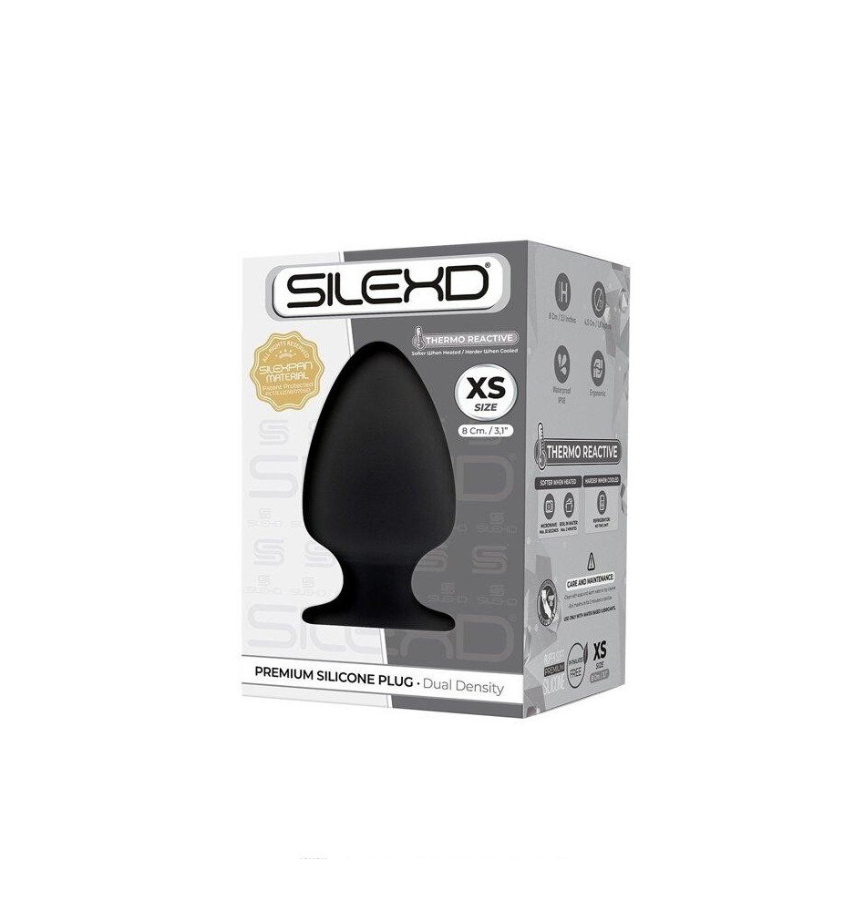 Анальная втулка SILEXD Plug Model 1, черный, XS