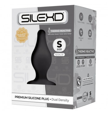 Анальная втулка SILEXD Plug Model 2, черный, S