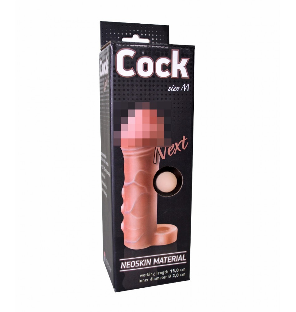 Насадка на фаллос с кольцом "COCK NEXT" КИБЕРКОЖА L 150мм D 30мм