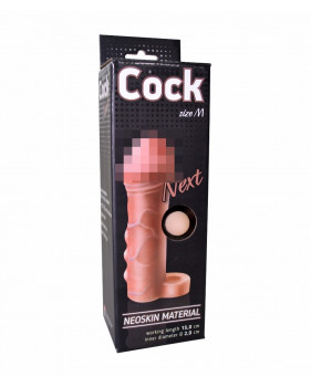 Насадка на фаллос с кольцом "COCK NEXT" КИБЕРКОЖА L 150мм D 30мм
