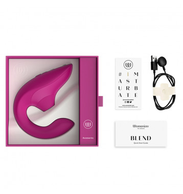 Бесконтактный клиторальный стимулятор Womanizer Blend, малиновый