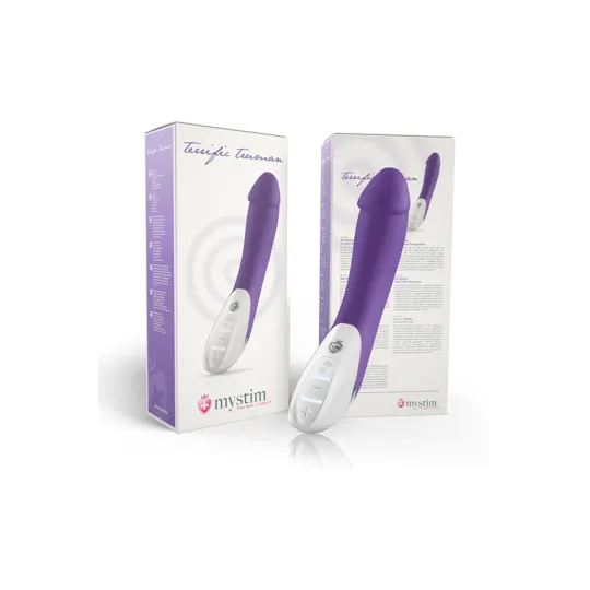 ВИБРАТОР MYSTIM TERRIFIC TRUMAN СИЛИКОНОВЫЙ, ФИОЛЕТОВЫЙ, 27 СМ