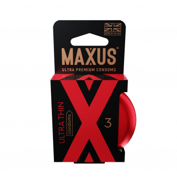 Презервативы MAXUS Ultra Thin №3 с железным кейсом, ультратонкие X-Edition, 3 шт